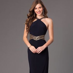 Long Jersey Matte Prom Dress